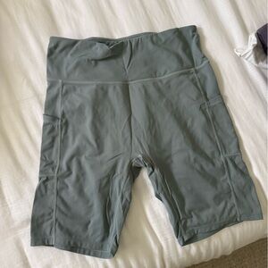 Baleaf Sage Green Athletic Biker Shorts